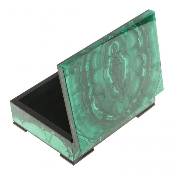 Малахитовая шкатулка &amp;quot;Клеопатра&amp;quot; 16х12х5 см 123559