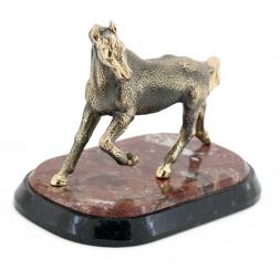 Статуэтка из бронзы на подставке из креноида &amp;quot;Жеребец&amp;quot;