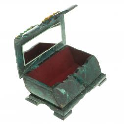 Шкатулка с рисунком &amp;quot;Водопад&amp;quot; змеевик 21х12х8,5 см ПЗ