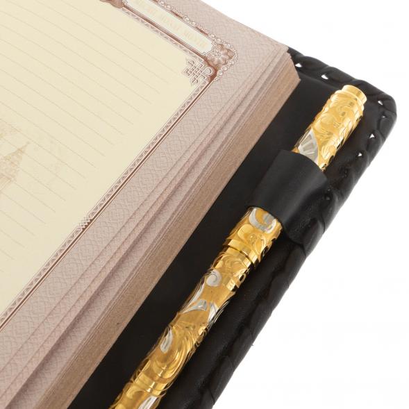 Подарочный набор &amp;quot;Держава&amp;quot; обложка для паспорта, ежедневник и ручка с гравюрой 122541