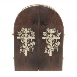 Икона складная "Иконостас" арка большая камень обсидиан