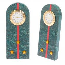 Часы &amp;quot;Погон старший лейтенант МВД&amp;quot; нового образца змеевик