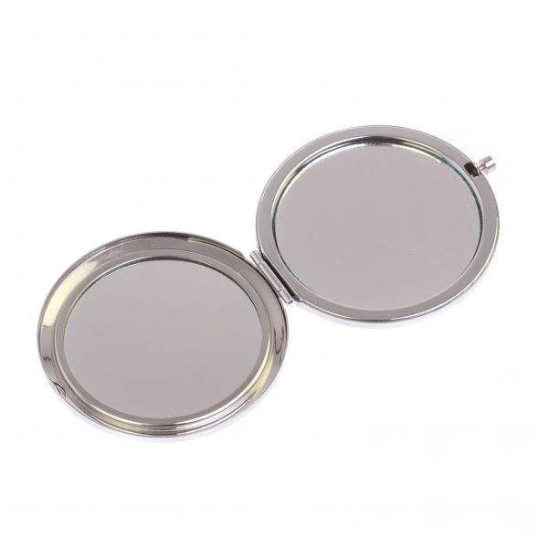 Зеркало круглое зеленый флюорит цвет серебро 125075