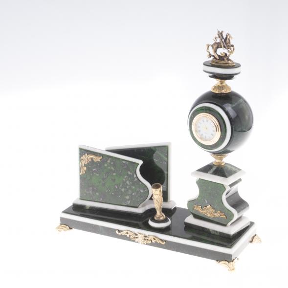 Письменный набор &amp;quot;Георгий Победоносец&amp;quot; змеевик 116651