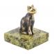 Бронзовая статуэтка &amp;quot;Кошка сидит&amp;quot; основание из камня 119832