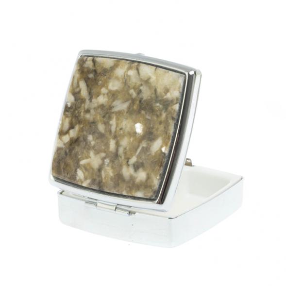 Таблетница на 2 отсека камень жельбертит 127851