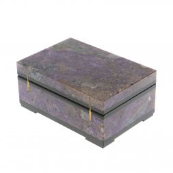 Шкатулка из чароита 11х7,5х5 см