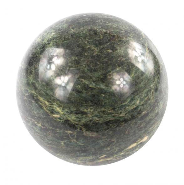 Шар 12 см из темно-зеленого змеевика 121515