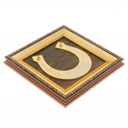 Панно &amp;quot;Подкова на счастье&amp;quot; из яшмы