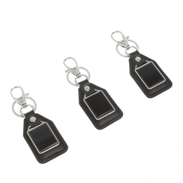 Брелок для ключей с накладкой из соколиного глаза 126981