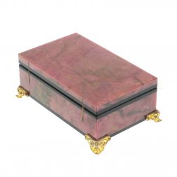 Шкатулка из родонита 11х7х4,5 см