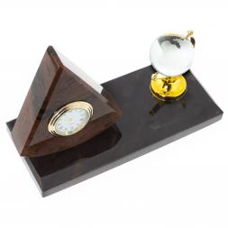 Мини-набор с глобусом "Треугольник" камень обсидиан