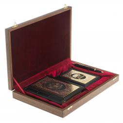 Подарочный набор "Автомобилист" обложка для автодокументов, ежедневник и ручка Parker