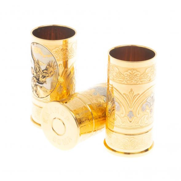 Набор из трех стопок &amp;quot;Горный орел&amp;quot; Златоуст 127060