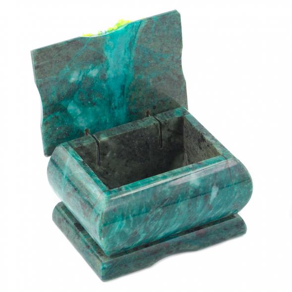 Шкатулка с росписью из каменой крошки &amp;quot;Лето&amp;quot; 8х6х5,5 см 118930