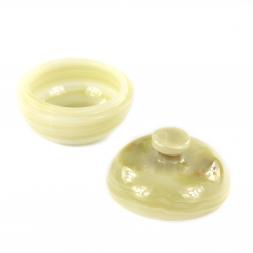 Круглая шкатулка &amp;quot;Яблоко&amp;quot; камень оникс 10,3х10,3х9 см (4)