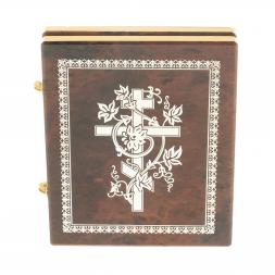 Икона складная с молитвой &amp;quot;Св.Матрона&amp;quot; камень обсидиан