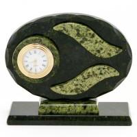Настольные часы "Овальные" змеевик