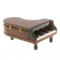 Шкатулка "Рояль" коричневый обсидиан