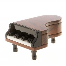 Шкатулка "Рояль" коричневый обсидиан