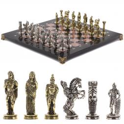 Шахматы настольные &amp;quot;Александр Македонский&amp;quot; доска 36х36 см камень лемезит