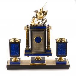 Письменный прибор из лазурита &amp;quot;Георгий Победоносец&amp;quot;