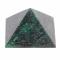 Пирамида 3,5х3,5х3,5 см темно-зеленый змеевик