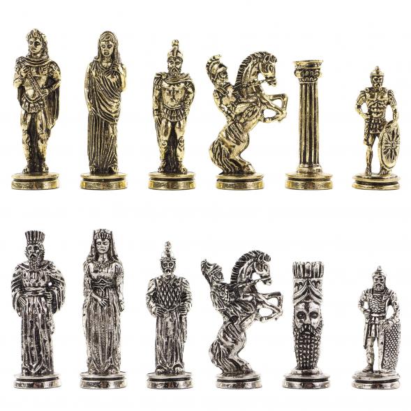 Оригинальные шахматы &amp;quot;Александр Македонский&amp;quot; доска 36х36 см из мрамора 120735