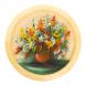 Тарелка декоративная &amp;quot;Полевые цветы&amp;quot; 40 см желтый фон 122381