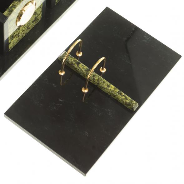 Настольный набор из змеевика &amp;quot;Канцелярский&amp;quot; 124001