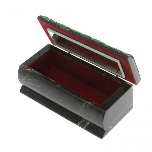 Шкатулка &amp;quot;Хозяйка медной горы&amp;quot; змеевик 14х7х5 см 129506