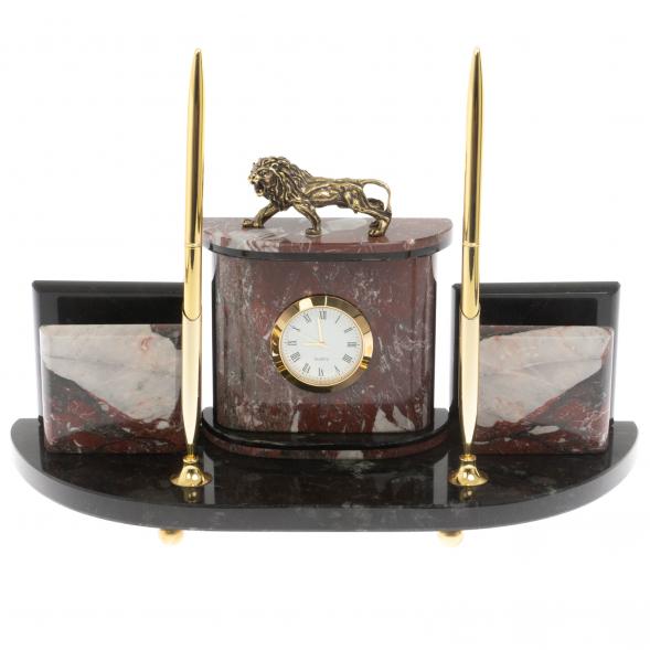 Настольный прибор &amp;quot;Лев&amp;quot; из креноида 129703