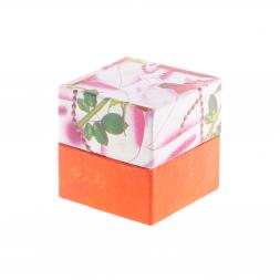 Шкатулка круглая &amp;quot;Грибок&amp;quot; камень оникс бело-коричневый 7,6х5,9 см (3)