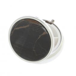 Таблетница на 3 отсека камень соколиный глаз цвет серебро