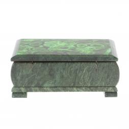 Шкатулка для денег &amp;quot;Купюра&amp;quot; с иллюстрацией под малахит 18х9х8 см