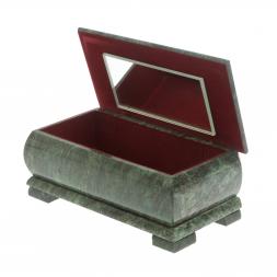 Шкатулка для денег &amp;quot;Купюра&amp;quot; с иллюстрацией под малахит 18х9х8 см