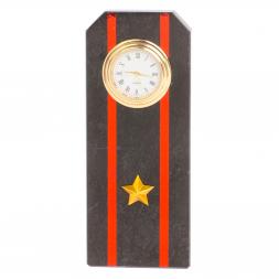 Часы &amp;quot;Погон майор МП ВМФ&amp;quot; из змеевика