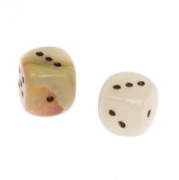 Кубики игральные из оникса 1,9 см 2 шт