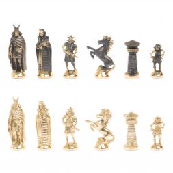 Шахматы из бронзы и мрамора &amp;quot;Викинги&amp;quot;