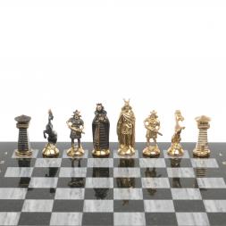 Шахматы из бронзы и мрамора &amp;quot;Викинги&amp;quot;
