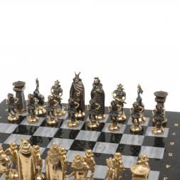 Шахматы из бронзы и мрамора &amp;quot;Викинги&amp;quot;