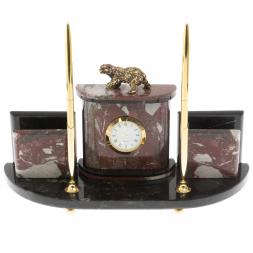 Настольный прибор "Медведь" из креноида