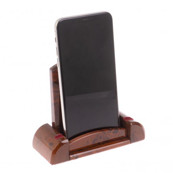 Подставка для телефона из коричневого обсидиана 121971