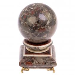 Шар "Антисресс" из конгломерата 9,5 см на подставке