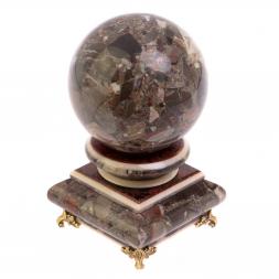 Шар "Антисресс" из конгломерата 9,5 см на подставке