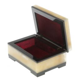 Шкатулка из белого нефрита 10х7х4,8 см