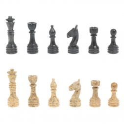 Каменные шахматы &amp;quot;Дебют&amp;quot;  доска 30х30 см мрамор ракушечник