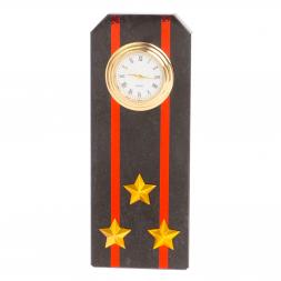 Часы &amp;quot;Погон полковник МП ВМФ&amp;quot; из змеевика