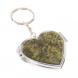 Складное зеркало брелок из змеевика сердце 126534