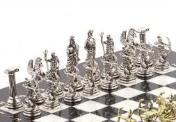 Шахматы &amp;quot;Римские лучники&amp;quot; 28х28 см из мрамора